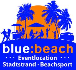 Company logo blue:beach - Eventlocation - Stadtstrand - Beachsport