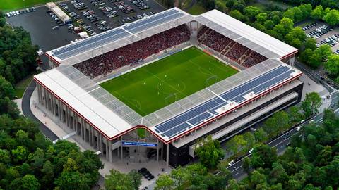 Luftbildaufnahme Location Sparda-Bank-Hessen-Stadion in Offenbach